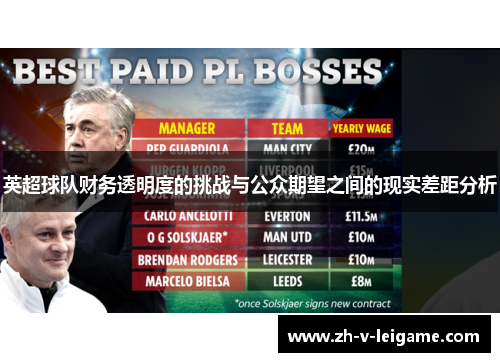 英超球队财务透明度的挑战与公众期望之间的现实差距分析 英超球队财务透明度的挑战与公众期望之间的现实差距分析